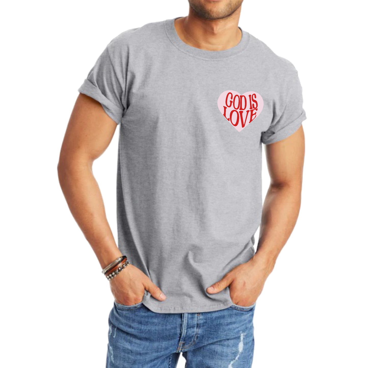 God Is Love Heart Tee